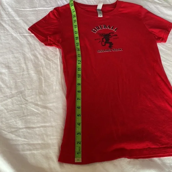 Fireball woman’s red fitted t shirt size medium - Picture 7 of 7